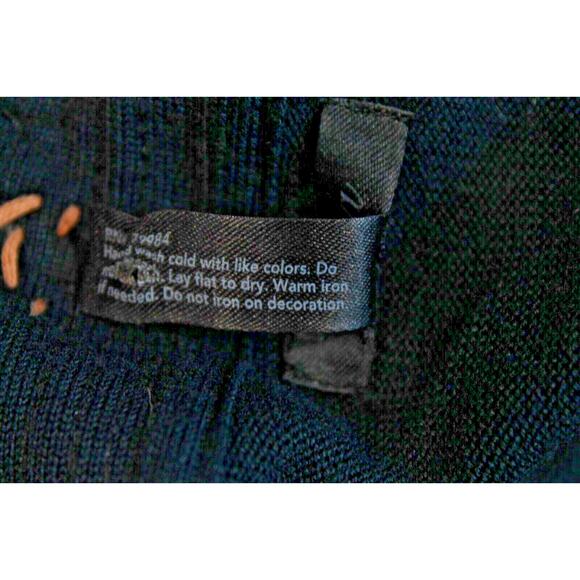 Soma Rayon Open Cardigan Sweater Womens size L Black Sequin Trim Long Sleeve - Picture 6 of 6